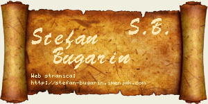 Stefan Bugarin vizit kartica